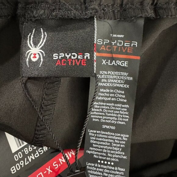 Spyder Active Jogger Cargo Pants Mens XL Black Stretch Woven NWT PT-2304‎ - Picture 12 of 13